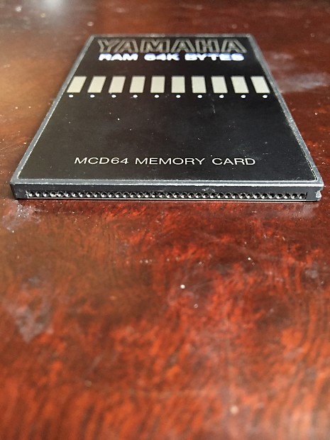 Yamaha RAM 64K BYTES MCD64 Memory Card | Reverb