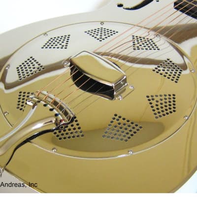 Regal Acoustic Resonator Guitar Nickel-Plated Steel Body - Open Box image 3