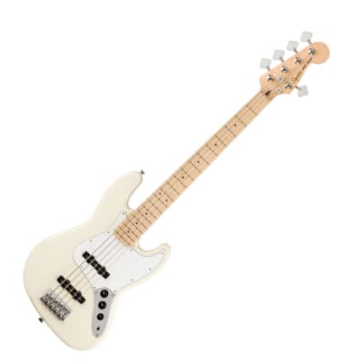 Squier Affinity Series Jazz Bass V 5 String Bass Guitar -  Olympic White image 2