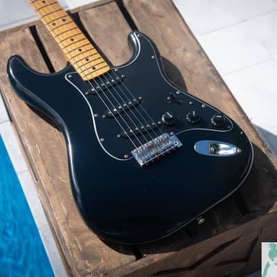 1980 Greco Spacey Sound Strat SE450 Black - Made in Japan