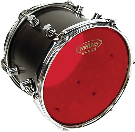 Evans Red Hydraulic Drumhead 14 Inch image 1