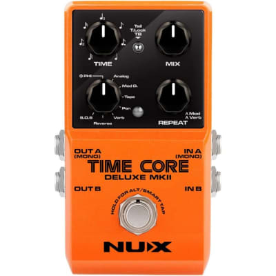 NUX Time Core Deluxe mkII Pedal with 7 Different Delays, Phrase Looper, and Tap Tempo for sale