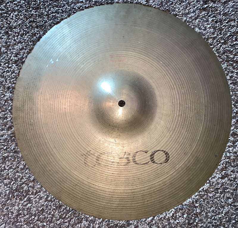 Vintage Tosco 18 inch crash ride cymbal Reverb