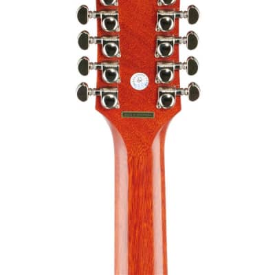 Epiphone Hummingbird 12-String Acoustic Electric Guitar Aged Cherry Sunburst image 7