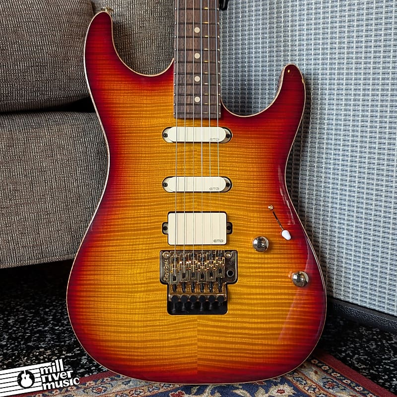 Suhr Standard Legacy 01-LTD-0030 – Aged Cherry Burst, EMGs, Floyd Rose, Mint Condition – w/ OHSC