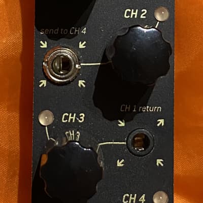 Endorphin.es Cockpit 4 stereo channel performance mixer - Black Eurorack (with compressor) image 6
