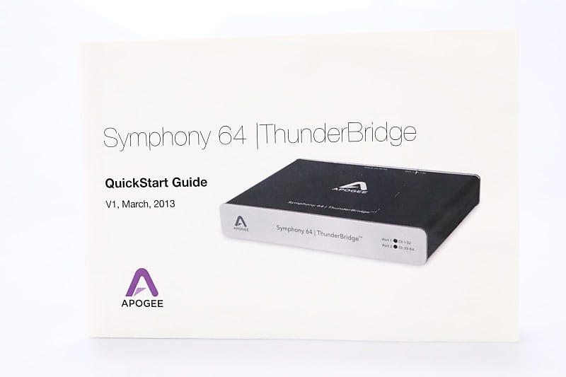 超高品質で人気の Apogee ThunderBridge 64 Symphony DTM/DAW