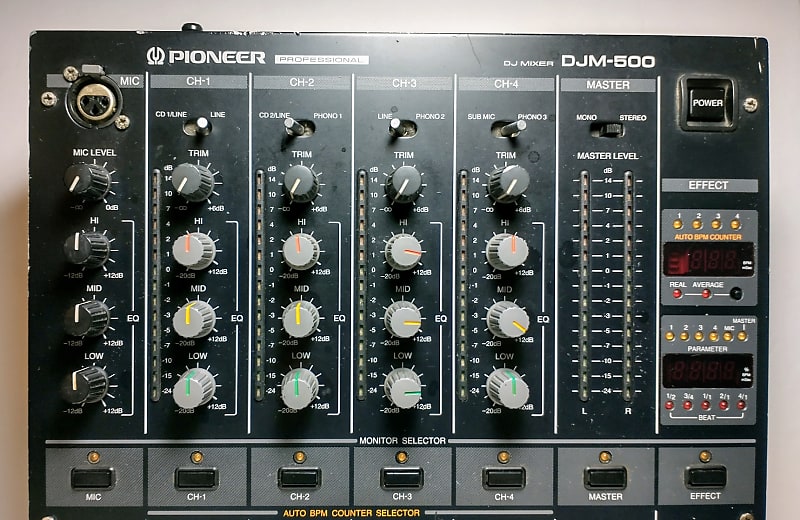 Pioneer DJM-500 4-Channel Professional DJ Mixer W/New Mini