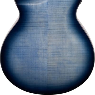 Ibanez AEWC400 AEW Series Acoustic-Electric Guitar, Indigo Blue Burst image 3