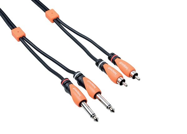 1.8 Meter 2 x Mono 6.3 Jack - 2 x RCA Male Cable | Reverb UK