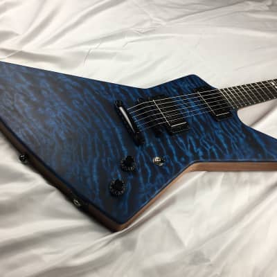 Black Diamond Custom Shop Xpro Sea blue guitar w/case Hand rubbed oil finish image 6