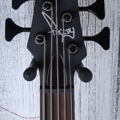 Ibanez K5 Fieldy Signature 5 String Electric Bass Guitar Black Flat Finish image 10