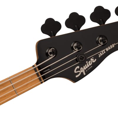 Squier Contemporary Active Jazz Bass HH, Roasted Maple Fingerboard, Black Pickguard, Shoreline Gold image 6