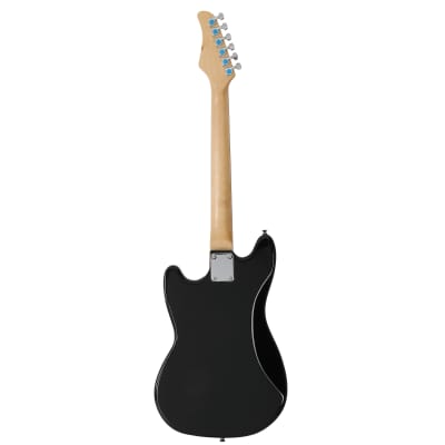 Glarry Full Size 6 String S-S Pickup GMF Electric Guitar with Bag Strap Connector Wrench Tool 2020s - Black image 3