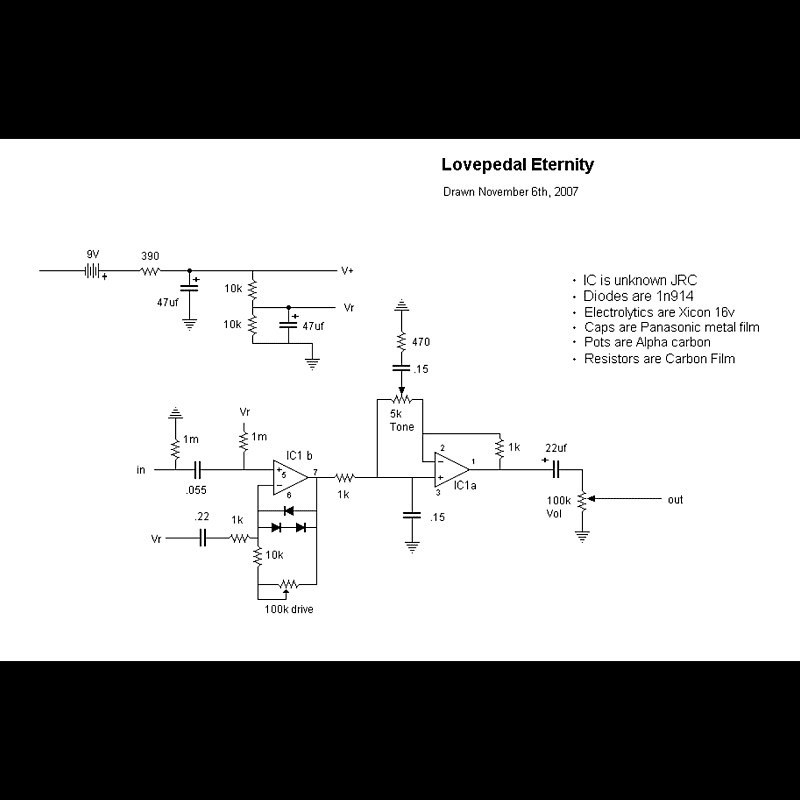 DIY Lovepedal Eternity Overdrive CLONE | Reverb