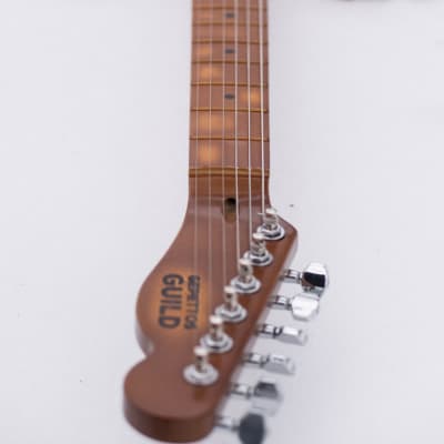 Gepetto B16, Tooled Leather Pickguard and Strap image 8