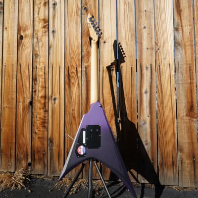 ESP LTD  SIGNATURE SERIES Alexi Ripped Purple Fade Satin w/ Ripped Pinstripes 6-String w/ Case image 3