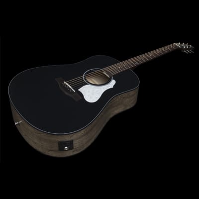 Mint Seagull 048595 S6 Classic Black Acoustic Electric Guitar, Solid Cedar Top image 3