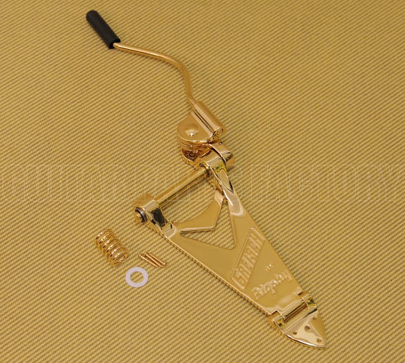 006-0145-100 Genuine Gretsch Bigsby GOLD B6GW Guitar Vibrato Wire Tailpiece image 1