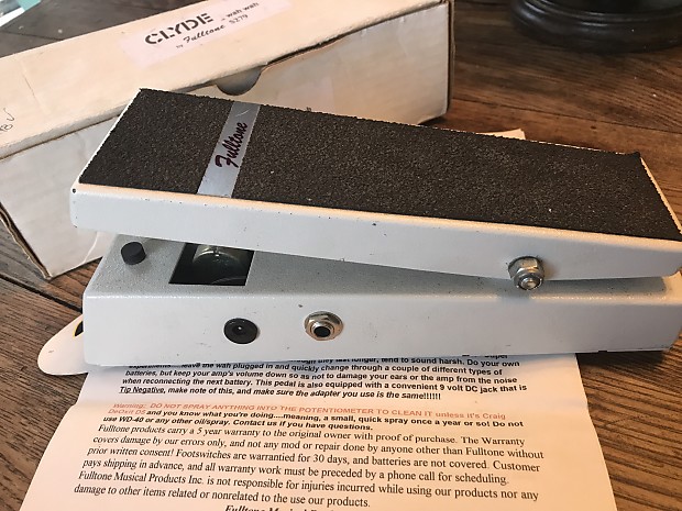 Fulltone Clyde Standard Wah Wah Pedal 2001 White