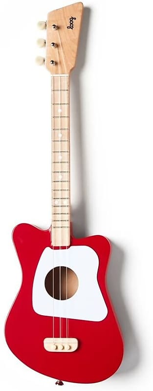 Loog Mini Acoustic Guitar for Children and Beginners, (Red) image 1