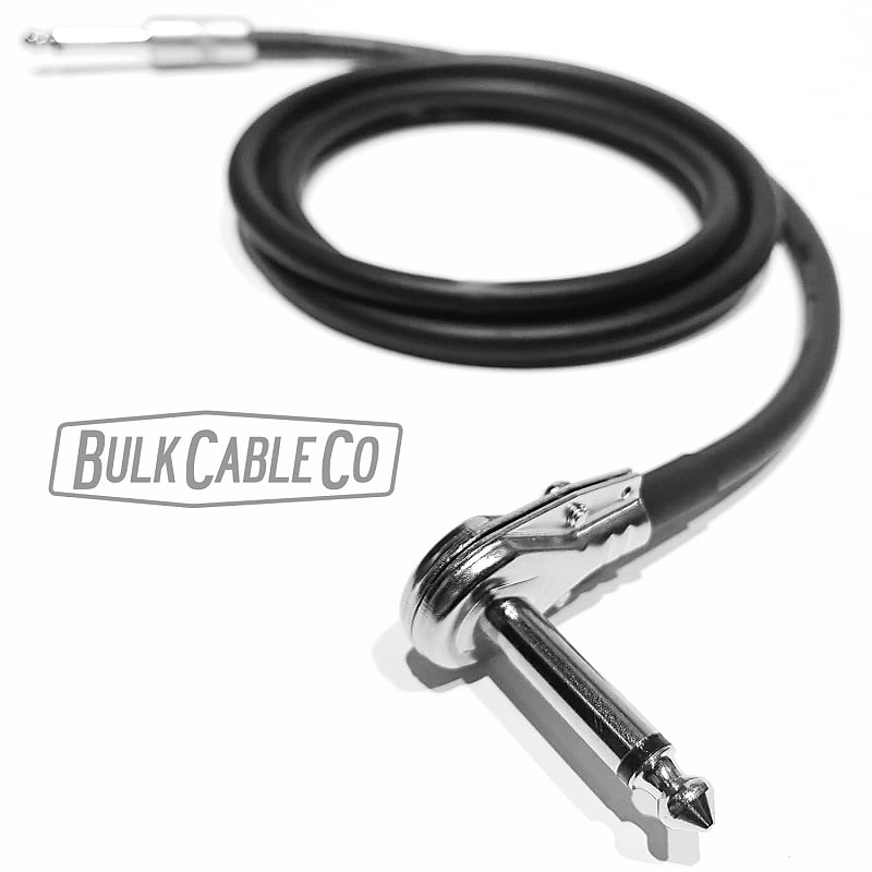 30 FT Mogami 3082 Speaker Cable Right Angle Pancake RA to Reverb