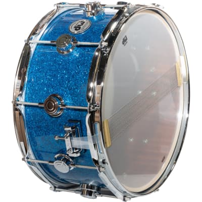 Drum Workshop Collectors Series 6.5x14 Snare Drum - Blue Glass image 3
