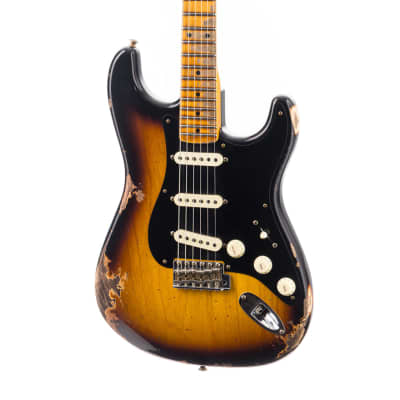 Fender Custom Shop 1957 Stratocaster Heavy Relic, Lark Guitars Custom Run -  2 Tone Sunburst (419) image 6