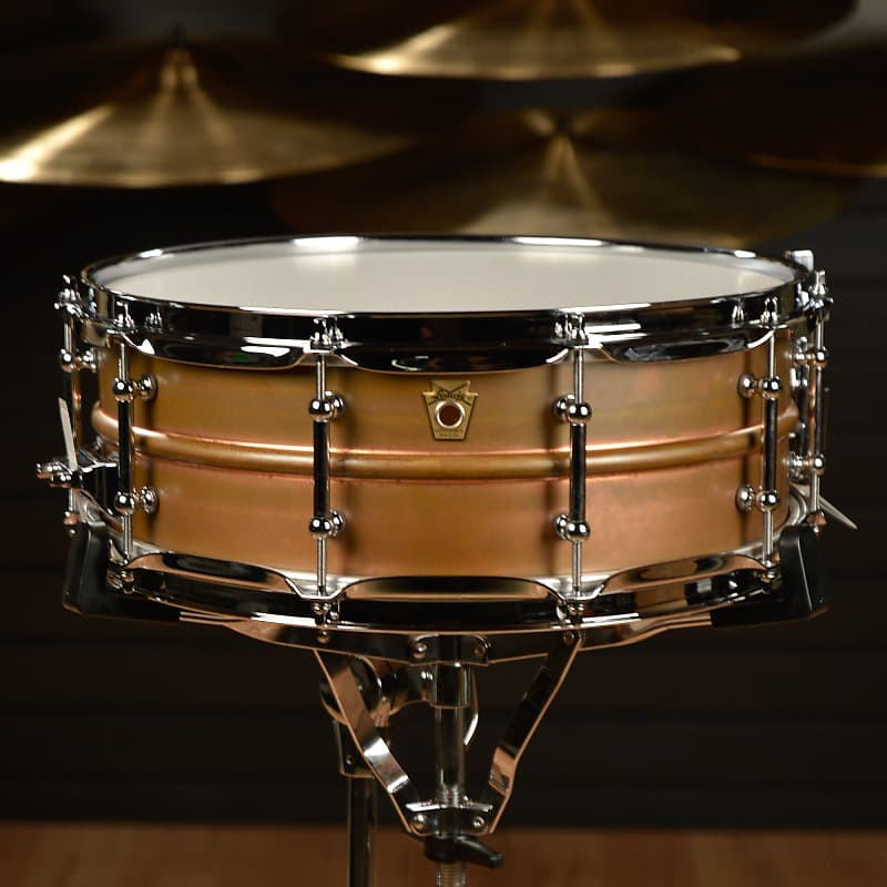 Ludwig LC661T Raw Copper Phonic 5x14" Snare Drum with Tube Lugs	 image 2