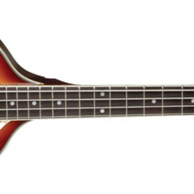 Jay Turser JTB-2B-VS Series Semi-Hollow Violin Shaped Body Maple Neck 4-String Electric Bass Guitar image 3
