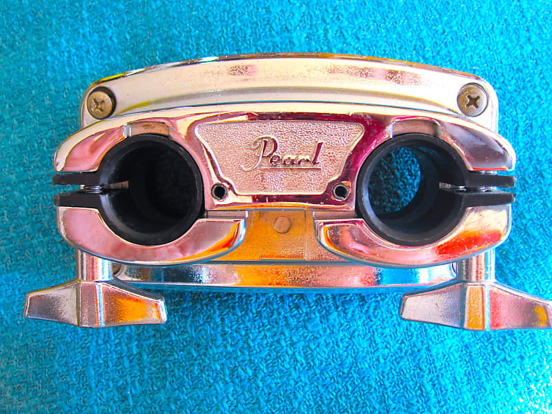 Pearl BB3 Bass Drum Bracket Double Tom Mount - Chrome image 1