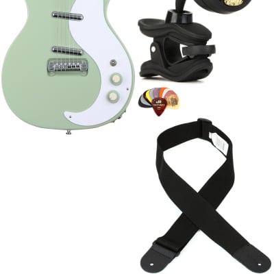 Danelectro '59M NOS+ Electric Guitar - Keen Green  Bundle with Snark ST-8 Super Tight Chromatic Tuner... (4 Items) image 1