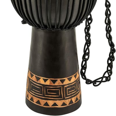 Meinl Percussion Djembe with Mahogany Wood-NOT Made in CHINA-13 Extra Large Size Rope Tuned Goat Skin Head, 2-Year Warranty (HDJ1-XL) image 1