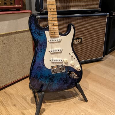 Fender 40th Anniversary American Standard Stratocaster with Hollow Aluminum Body, Maple Fretboard 1994 - Blue Metal Burst image 2