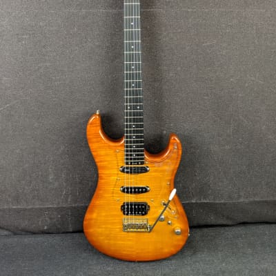 Blade California Custom Electric Guitar Amber Orange Finish