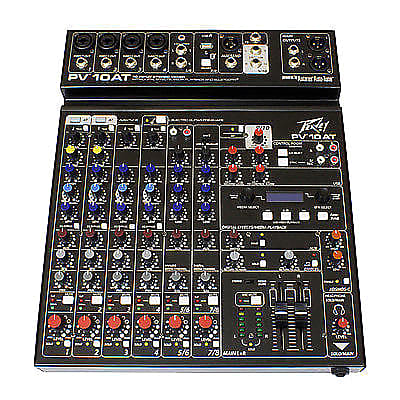 Peavey PV-10AT 10-Input Stereo Mixer with Built-in Antares Auto-Tune & Bluetooth image 1