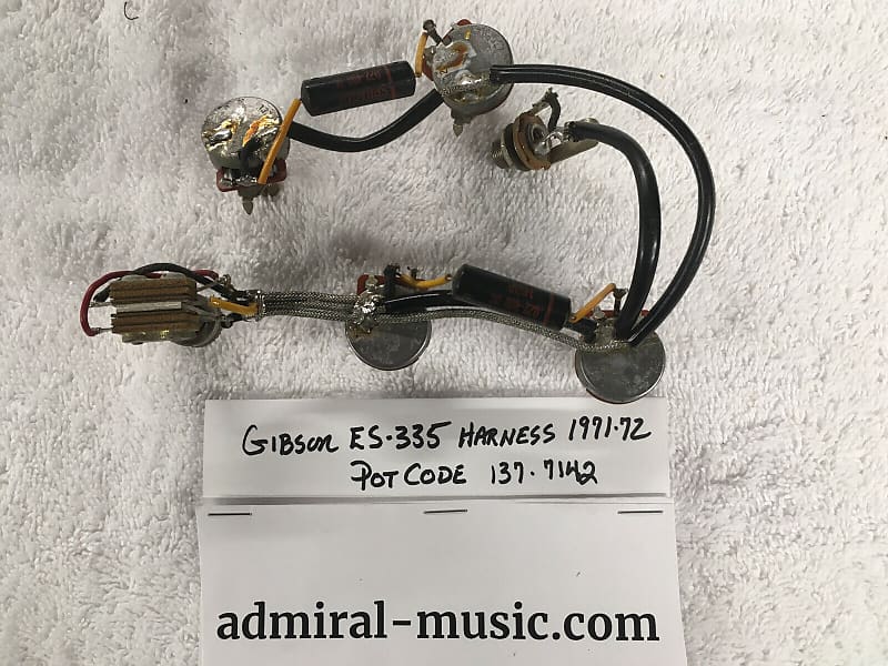 Gibson ES-335 complete wiring harness 1971-72 Factory | Reverb