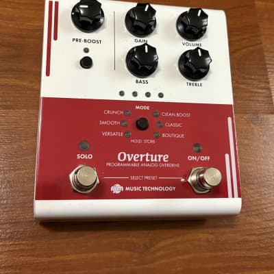 RJM Overture Midi Overdrive Pedal 2021's - Red/White | Reverb