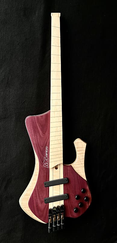 MG Bass Extreman  headless 4 strings  - Natural Satin image 1
