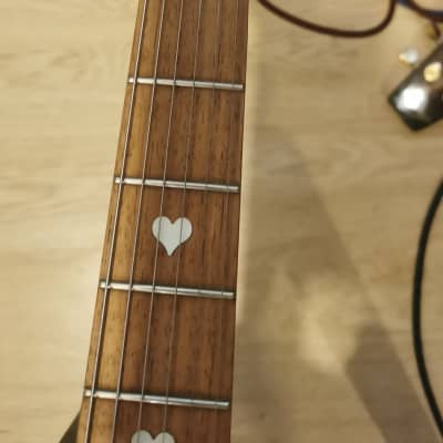 Daisy Rock Heartbreaker guitar Mid 2000s  - Pink / Blue Leopard Print image 8