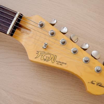 2015 Fujigen FGN Neo Classic NCST-M10R/AL/SSH S-Style Electric Guitar White Japan, 24 3/4" Scale image 4