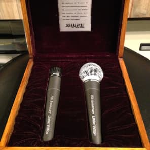 Shure 75th Anniversary Limited Edition SM57/58 microphone box | Reverb