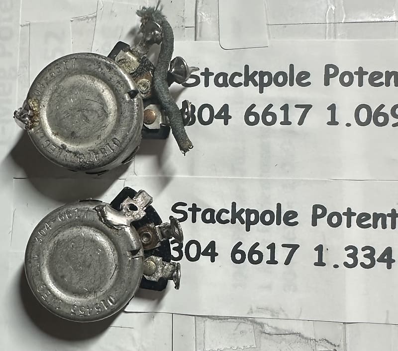 Fender (Stackpole) Jazzmaster/Jaguar 1966 Pots Reverb