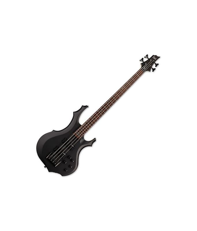 ESP LTD F-204 Electric Bass Black Satin image 1