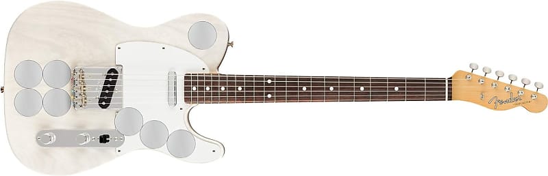 Fender Jimmy Page Mirror Telecaster Electric Guitar, White Blonde, Rosewood Fingerboard image 1