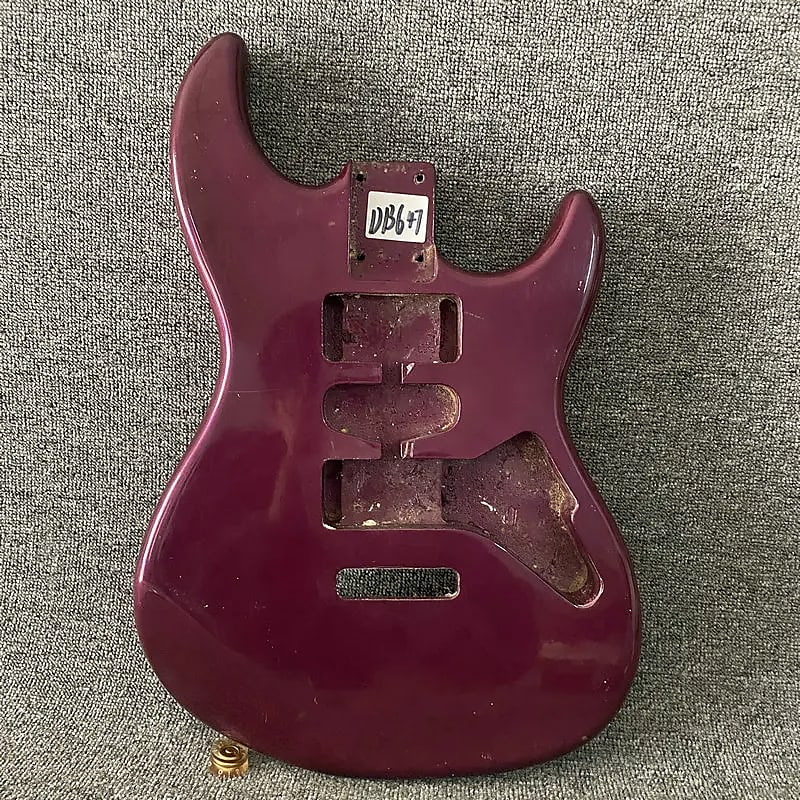 HSH Purple Basswood Guitar Stratocaster Strat Style Body | Reverb