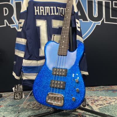 Tom Hamilton's Aerosmith, Custom G&L ASAT Blue Glitter Bass, 2010s  PLUS Personalized NHL Hockey Jersey. AUTHENTICATED! (TH2 #4) image 1