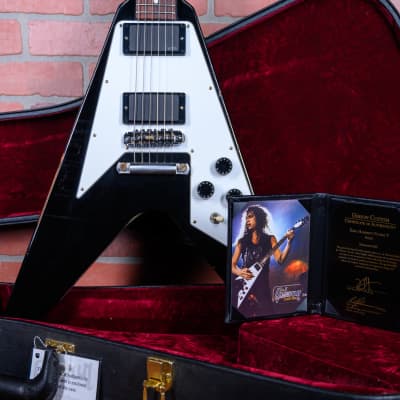 Gibson Custom Shop Kirk Hammett Signature Flying V 2012 Aged Ebony image 11