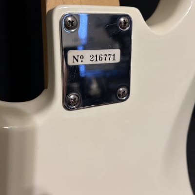 Austin 4-String Electric Bass White P Bass ABP200 w/ Gig Bag #304 image 15
