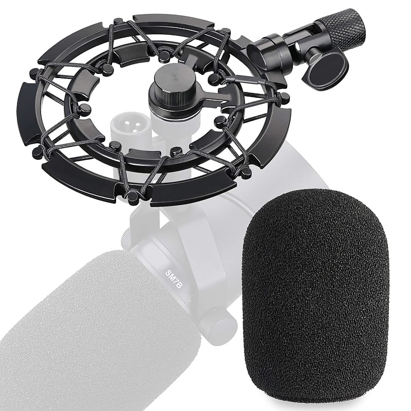 Shock Mount With Pop Filter Matching Mic Boom Arm Stand, Reverb